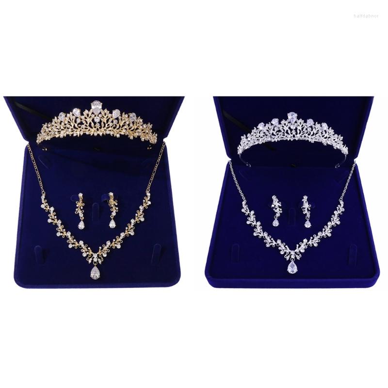 Necklace Earrings Set N80E Bridal Crystal Dangle And Tiara For Wedding, Picture shown
Necklace Earrings Set N80E Bridal Crystal Dangle And Tiara For Wedding, Picture shown