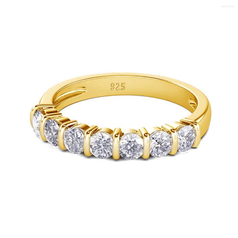 Cluster Rings 925 Sterling Silver Woman Ring 7 Stone Moissanite Brilliant Trendy Gold Plated Party Banquet Fine Jewelry Gift Female
Cluster Rings 925 Sterling Silver Woman Ring 7 Stone Moissanite Brilliant Trendy Gold Plated Party Banquet Fine Jewelry Gift Female