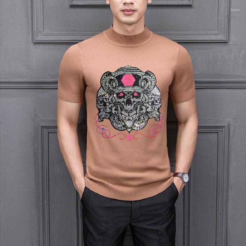 Men's T Shirts Casual Oversized Men's Turtleneck Sweater Short Sleeve Brand Slim Cashmere Knit Classic T-Shirt, As shown asian size
Men's T Shirts Casual Oversized Men's Turtleneck Sweater Short Sleeve Brand Slim Cashmere Knit Classic T-Shirt, As shown asian size