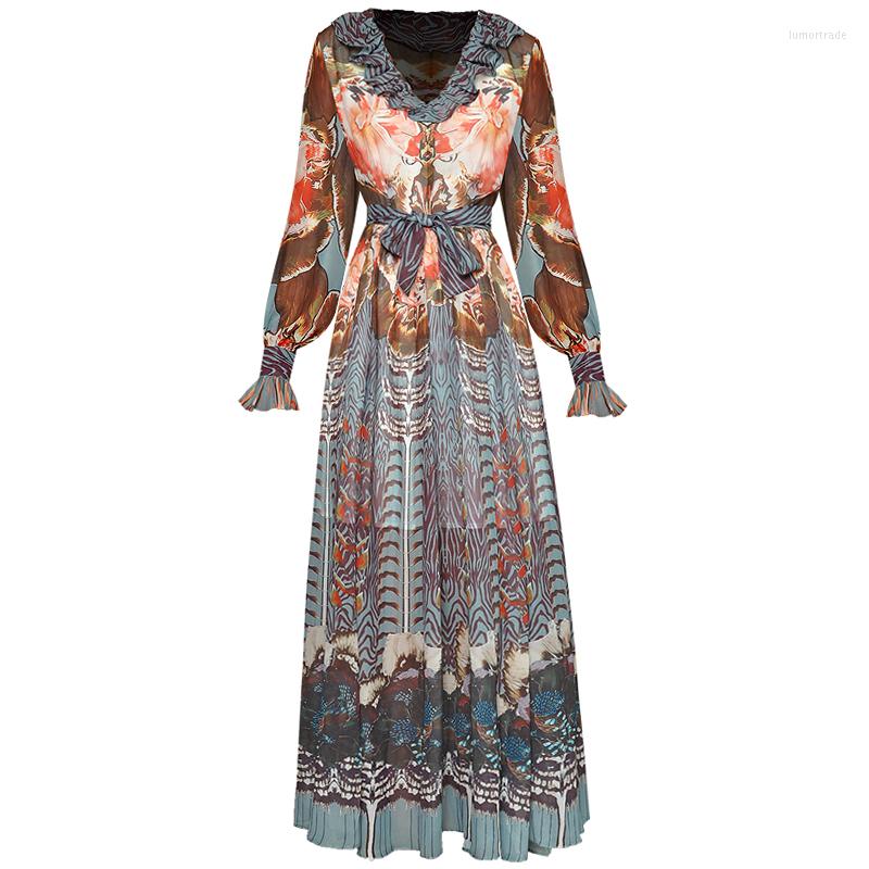 Casual Dresses Spring Designer Women' Bohemian High Quality Vintage Elegant Fashion Party Sexy Printed Chiffon Long Dress, Multi
Casual Dresses Spring Designer Women' Bohemian High Quality Vintage Elegant Fashion Party Sexy Printed Chiffon Long Dress, Multi