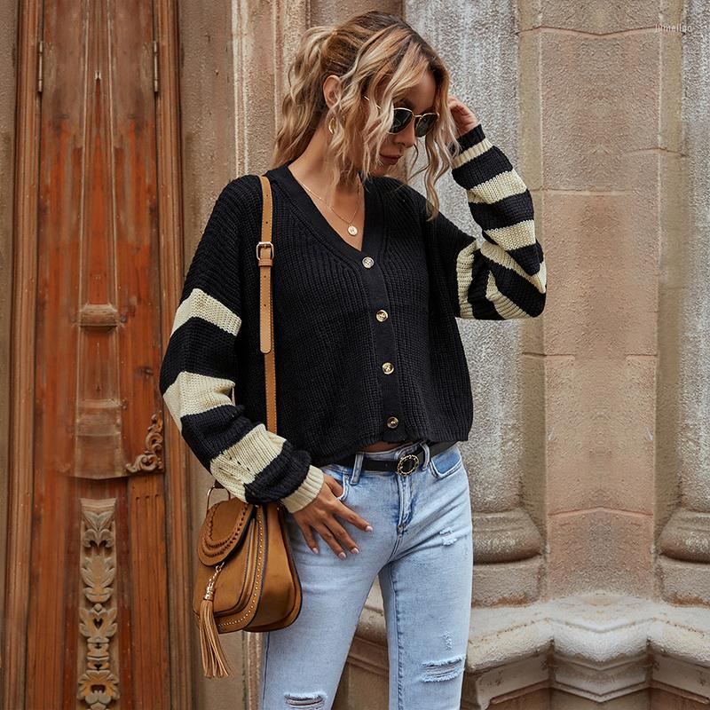 Women' Knits Full Sleeve Striped Knitted Sweater Tops For Women Short Jumper Cardigans Autumn Winter Fashion Clothing, Black
Women' Knits Full Sleeve Striped Knitted Sweater Tops For Women Short Jumper Cardigans Autumn Winter Fashion Clothing, Black