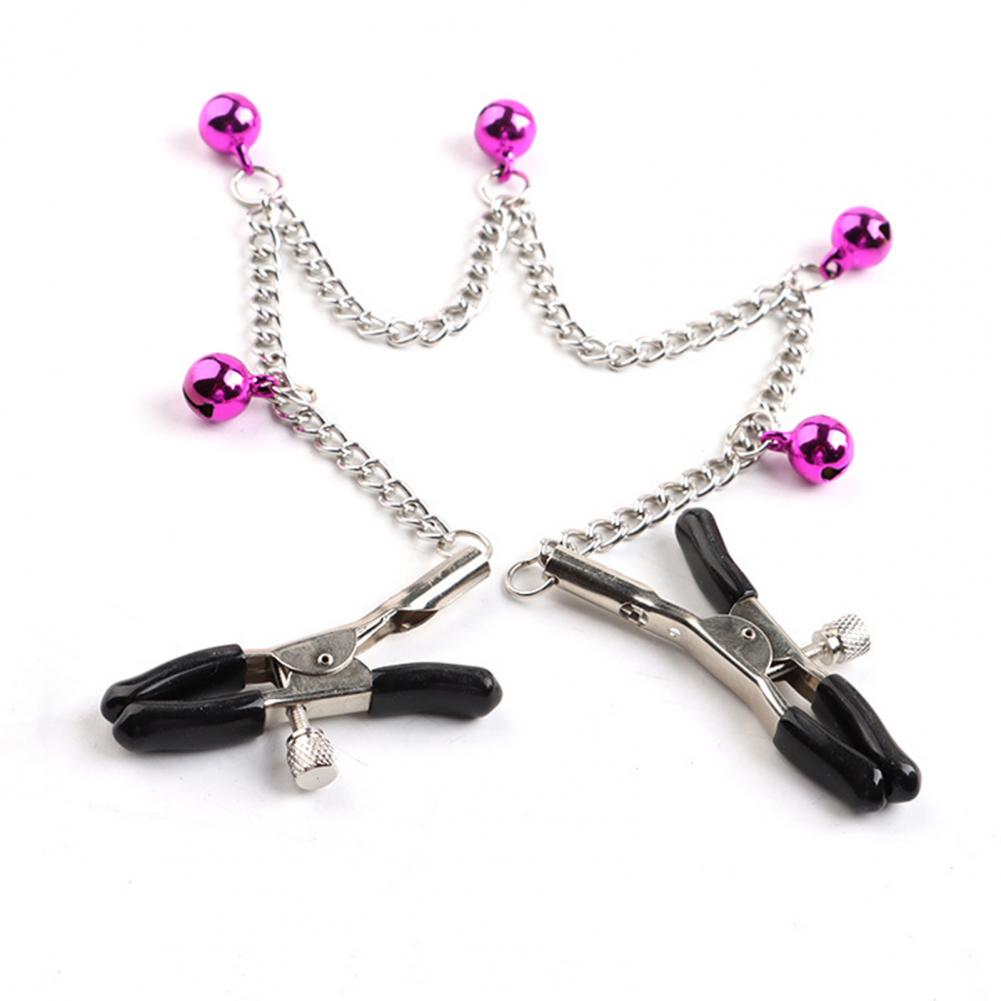 Sexy Costumes 1Pair Breast Clamp Eye-catching Enjoyment Metal Nipple Screw Clip with Bell for Adult Men and Women Cosplay, A1 
Sexy Costumes 1Pair Breast Clamp Eye-catching Enjoyment Metal Nipple Screw Clip with Bell for Adult Men and Women Cosplay, A1
