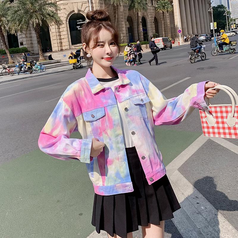 Women' Jackets Long Sleeve Tie Dye Color Gradient Denim Jacket Female Trend 2022 Spring Autumn Fashion Short Loose Lapel 80c, Blue
Women' Jackets Long Sleeve Tie Dye Color Gradient Denim Jacket Female Trend 2022 Spring Autumn Fashion Short Loose Lapel 80c, Blue