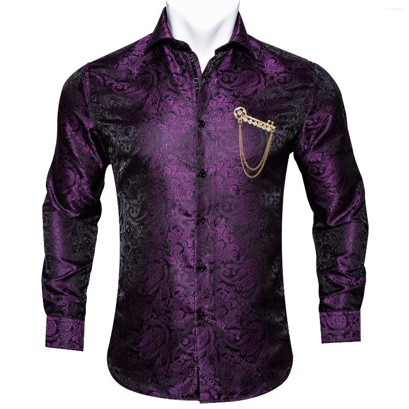 Men' Casual Shirts Paisley Mens Shirt Purple Long Sleeve Turndown Collar Novelty Polyester Jacquard Fit Business Wedding Designer, Cy-0009
Men' Casual Shirts Paisley Mens Shirt Purple Long Sleeve Turndown Collar Novelty Polyester Jacquard Fit Business Wedding Designer, Cy-0009