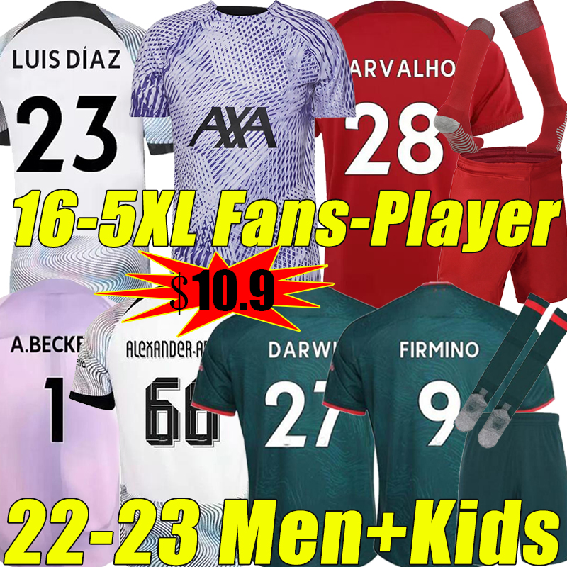 4XL 5XL Mohamed 22/23 season Third Soccer jerseys pre-match shirt DARWIN 27 fans player version Diogo Luis DIaz Fabio Alexander Arnold 2022 2023 Men Kids Kits Socks Sets, 22-23 gk black
4XL 5XL Mohamed 22/23 season Third Soccer jerseys pre-match shirt DARWIN 27 fans player version Diogo Luis DIaz Fabio Alexander Arnold 2022 2023 Men Kids Kits Socks Sets, 22-23 gk black