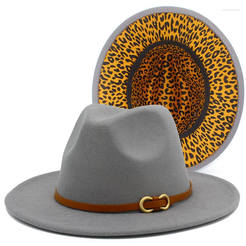 Berets Fedora Hat Women Felted Hats Leopard Bowler Leather Belt Wide Brim Design Luxury Casual Men Fedoras Trilby, Brown
Berets Fedora Hat Women Felted Hats Leopard Bowler Leather Belt Wide Brim Design Luxury Casual Men Fedoras Trilby, Brown