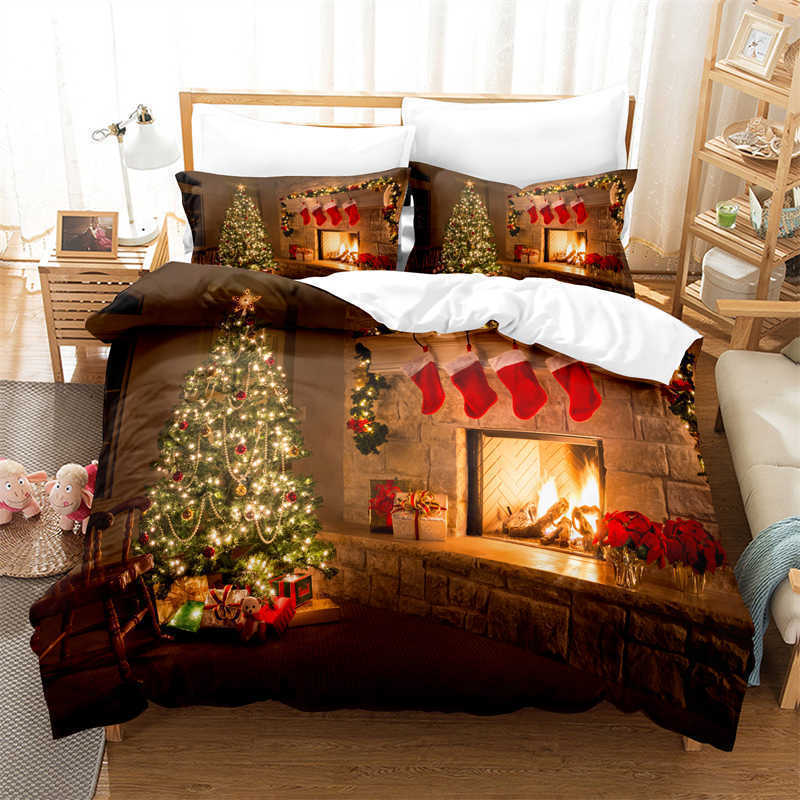 Bedding sets Christmas Gifts Set Duvet Cover 3d Digital Printing Bed Linen Queen Size Fashion Design L221025
Bedding sets Christmas Gifts Set Duvet Cover 3d Digital Printing Bed Linen Queen Size Fashion Design L221025