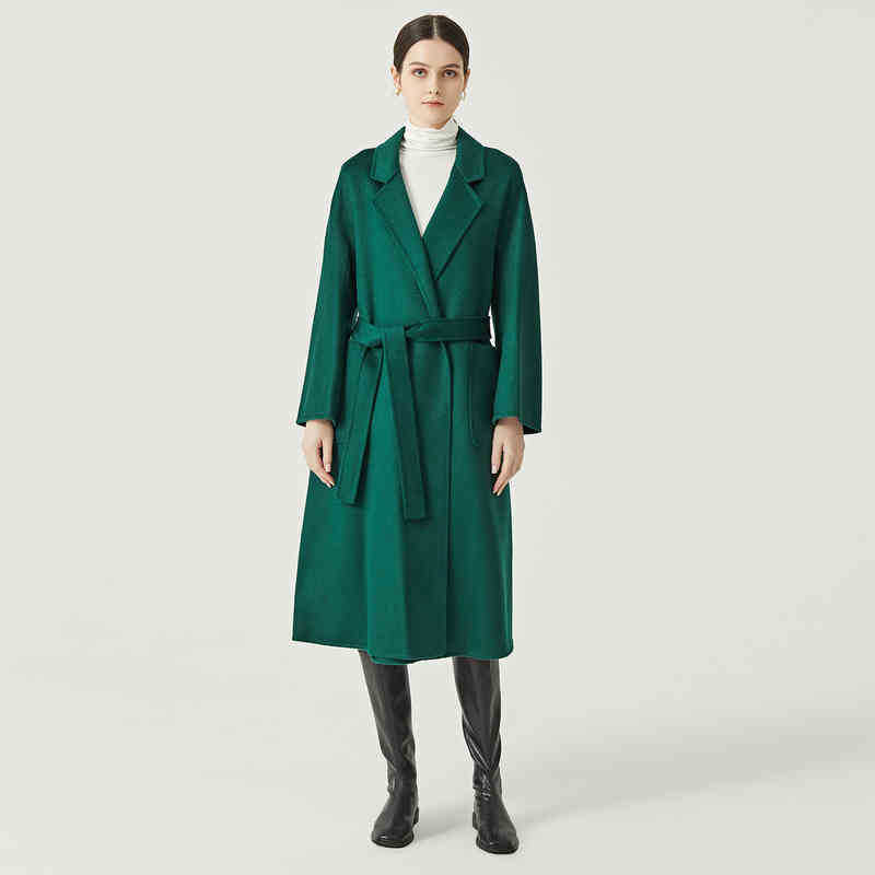 Womens thermal coat designer woolen coats max fashion bathrobe jacket cross belt long double-sided wool windbreaker usa size, Emerald
Womens thermal coat designer woolen coats max fashion bathrobe jacket cross belt long double-sided wool windbreaker usa size, Emerald
