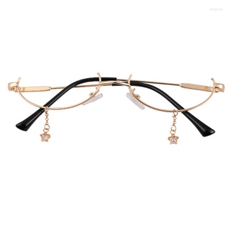 Sunglasses Frames Retro Water Drop Pendant Chain Eyes Glasses Lower Half Frame No Lens Empty Jewelry For Girlfriend R7RF
Sunglasses Frames Retro Water Drop Pendant Chain Eyes Glasses Lower Half Frame No Lens Empty Jewelry For Girlfriend R7RF