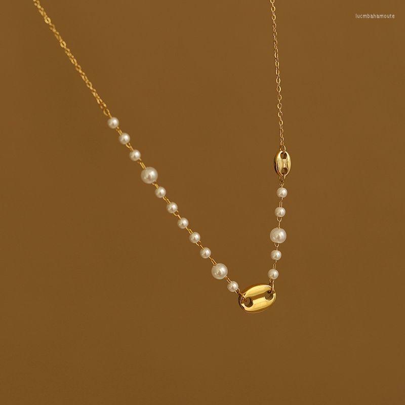 Pendant Necklaces Pig Nose Bean Pearl Necklace Short Chain Gold Plating Geometric Plated Stainless Steel For Women Accessories 2022 Trends
Pendant Necklaces Pig Nose Bean Pearl Necklace Short Chain Gold Plating Geometric Plated Stainless Steel For Women Accessories 2022 Trends