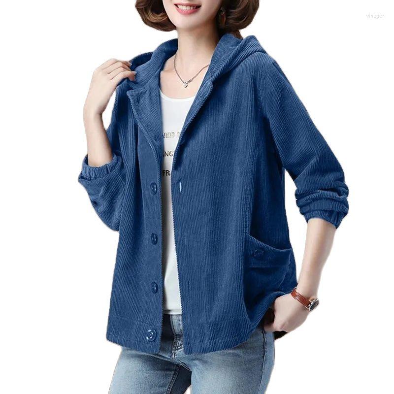 Women's Trench Coats Corduroy Jacket For Women 2022 Spring Autumn Korean Style -4XL Middle-aged Mother Casual Hooded Windbreaker Coat, Blue
Women's Trench Coats Corduroy Jacket For Women 2022 Spring Autumn Korean Style -4XL Middle-aged Mother Casual Hooded Windbreaker Coat, Blue