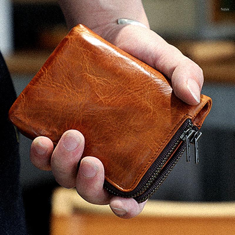 Wallets Vegetable Tanned Leather Wallet Men's Short Retro Vertical Multi-card Driver's License
Wallets Vegetable Tanned Leather Wallet Men's Short Retro Vertical Multi-card Driver's License