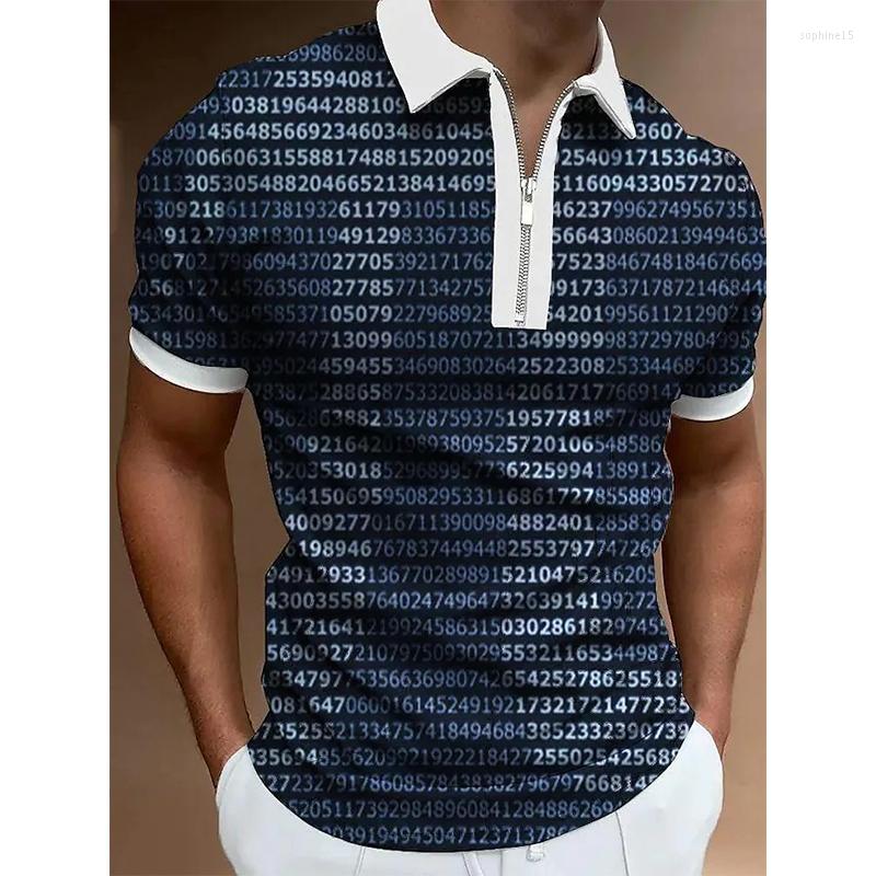 Men' Polos Fashion Men' Clothing Polo Shirts Casual Patchwork Numbers Print Short Sleeve Tee Shirt Men Turn-Down Collar Zipper Tops, Llp004
Men' Polos Fashion Men' Clothing Polo Shirts Casual Patchwork Numbers Print Short Sleeve Tee Shirt Men Turn-Down Collar Zipper Tops, Llp004
