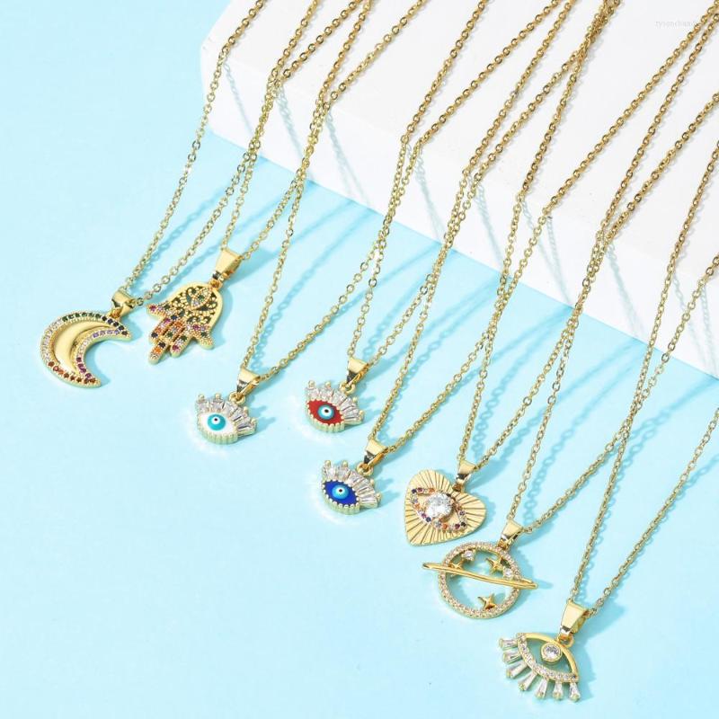 Choker ZMZY Crystal Charm Turkish Eye Necklaces Greek Necklace Pendant 14k Plated Chain Women Handmade Jewelry
Choker ZMZY Crystal Charm Turkish Eye Necklaces Greek Necklace Pendant 14k Plated Chain Women Handmade Jewelry