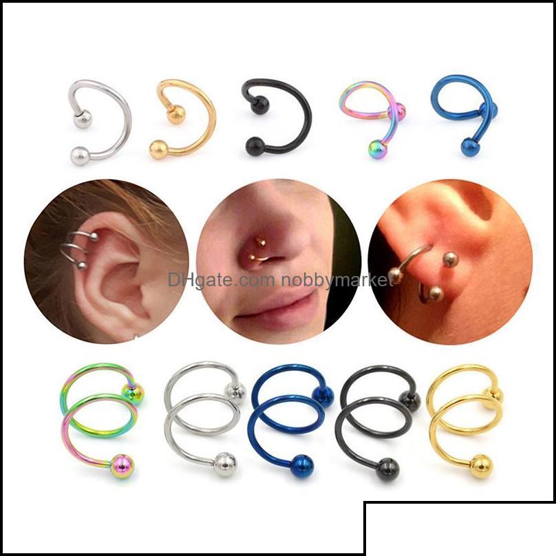 Stud 1 Piece Punk Stainless Steel Spiral Twister Barbell Earrings Screw Ball Piercing Ear Cartilage Helix Rings Cuff Chain Jewelry No Otmoj
Stud 1 Piece Punk Stainless Steel Spiral Twister Barbell Earrings Screw Ball Piercing Ear Cartilage Helix Rings Cuff Chain Jewelry No Otmoj