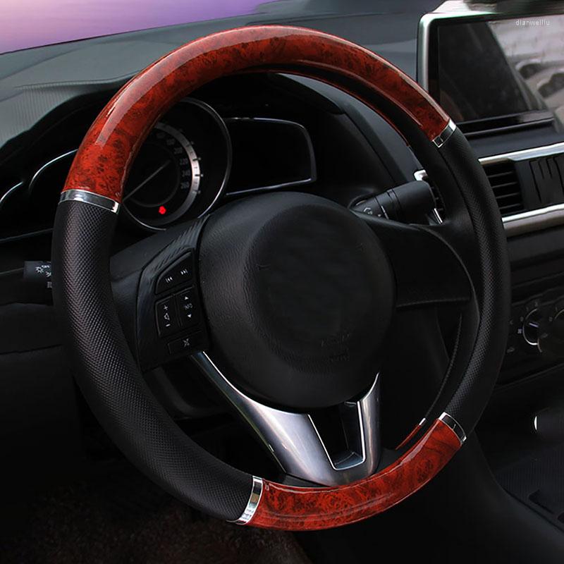 Steering Wheel Covers Faux Leather Decorative Cover Wood Grain Driver Soft Protective Auto Car Odorless Fashion Interior Accessories
Steering Wheel Covers Faux Leather Decorative Cover Wood Grain Driver Soft Protective Auto Car Odorless Fashion Interior Accessories