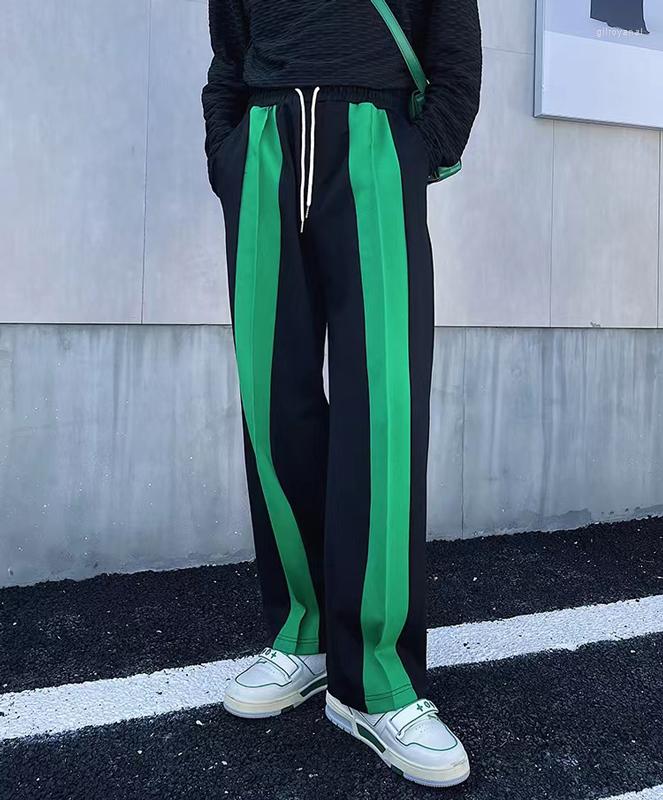 Men' Pants 2022 Spring Autumn Sweatpants Men' Trendy Brand Stitching Straight Loose Wide Leg Sports Trousers Casual Streetwear, Green
Men' Pants 2022 Spring Autumn Sweatpants Men' Trendy Brand Stitching Straight Loose Wide Leg Sports Trousers Casual Streetwear, Green