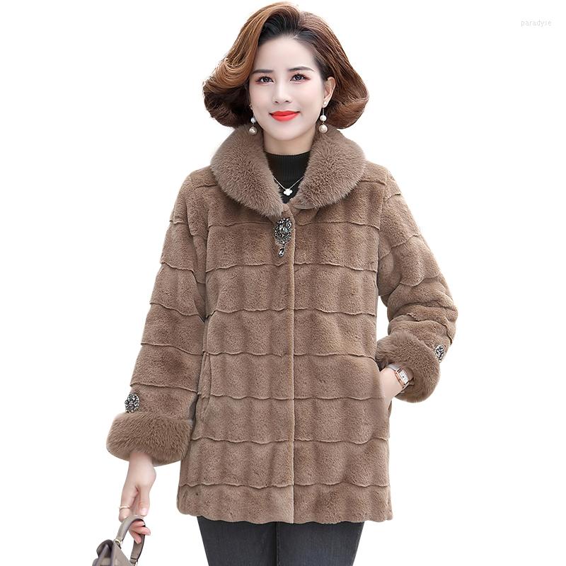 Women's Fur Mother Imitation Mink Cashmere Coat Winter Thick Knit Sweater Cardigan Jacket Women Faux Outerwear
Women's Fur Mother Imitation Mink Cashmere Coat Winter Thick Knit Sweater Cardigan Jacket Women Faux Outerwear
