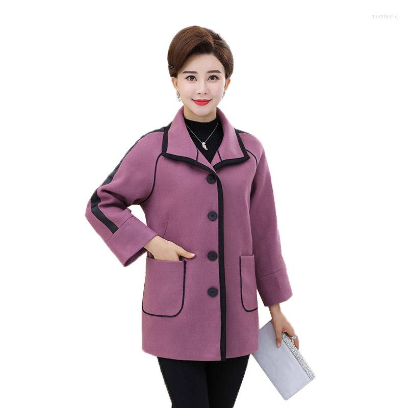Women's Wool Middle-aged And Elderly Women's Woolen Coat 2022 Autumn Jacket Fashion Mother Elegance Outerwear Female R569, Cyan
Women's Wool Middle-aged And Elderly Women's Woolen Coat 2022 Autumn Jacket Fashion Mother Elegance Outerwear Female R569, Cyan