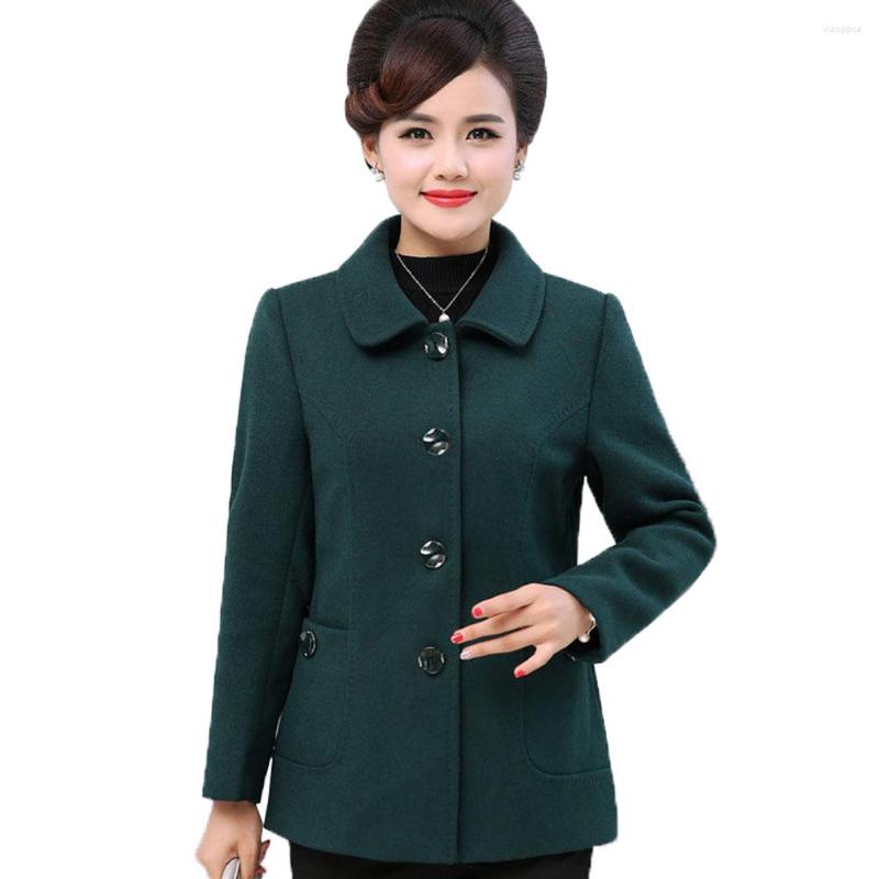 Women's Wool Middle-aged Elderly Women Jacket Coat Spring Autumn Fashion Elegant Loose Woolen Female Mother Clothes Outerwear R839, Green
Women's Wool Middle-aged Elderly Women Jacket Coat Spring Autumn Fashion Elegant Loose Woolen Female Mother Clothes Outerwear R839, Green
