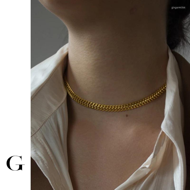 Choker GHIDBK Street Style Stainless Steel Wide Chain Necklaces For Women Minimalist Statement Chokers 2022 Fashion Ins Collar Necklace
Choker GHIDBK Street Style Stainless Steel Wide Chain Necklaces For Women Minimalist Statement Chokers 2022 Fashion Ins Collar Necklace