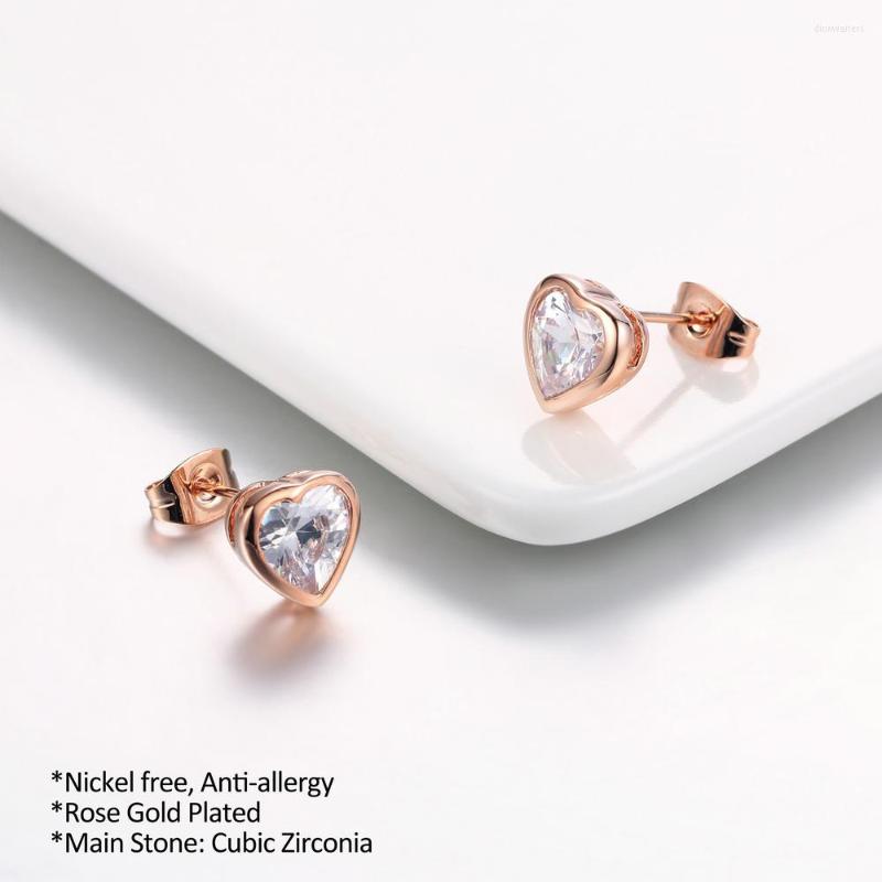 Stud Earrings Love Heart For Women Crystal Rose Gold Color Silver Fashion Brand Wedding Jewelry Brincos E262
Stud Earrings Love Heart For Women Crystal Rose Gold Color Silver Fashion Brand Wedding Jewelry Brincos E262