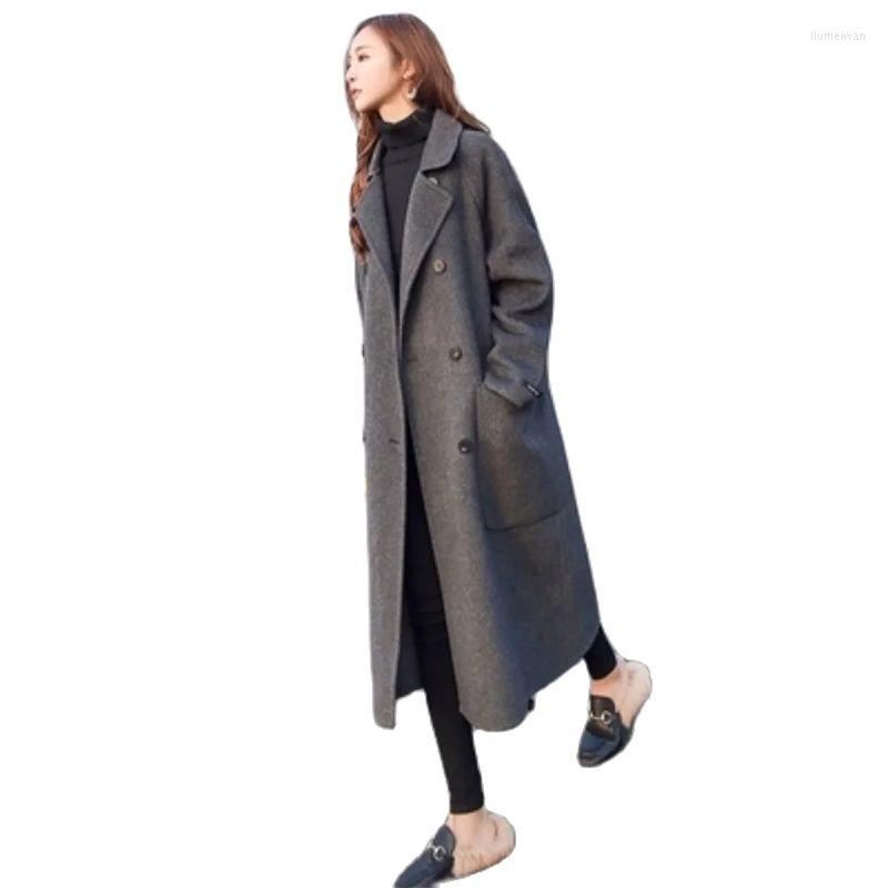 Women' Wool Women Fat MM Woolen Jacket Female Autumn Winter Hepburn Long Knee Gray Thick Coat 200 Catties A996, Black
Women' Wool Women Fat MM Woolen Jacket Female Autumn Winter Hepburn Long Knee Gray Thick Coat 200 Catties A996, Black