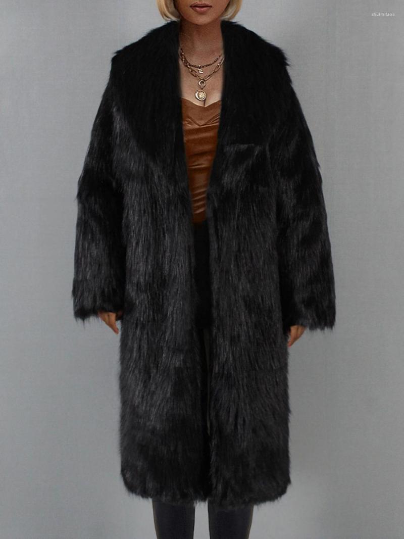 Women' Fur Winter Coat For Women 2022 Turn-down Collar Long Sleeve Thick Warm Faux Coats Jackets Luxury Ladies Overcoat Black, White
Women' Fur Winter Coat For Women 2022 Turn-down Collar Long Sleeve Thick Warm Faux Coats Jackets Luxury Ladies Overcoat Black, White