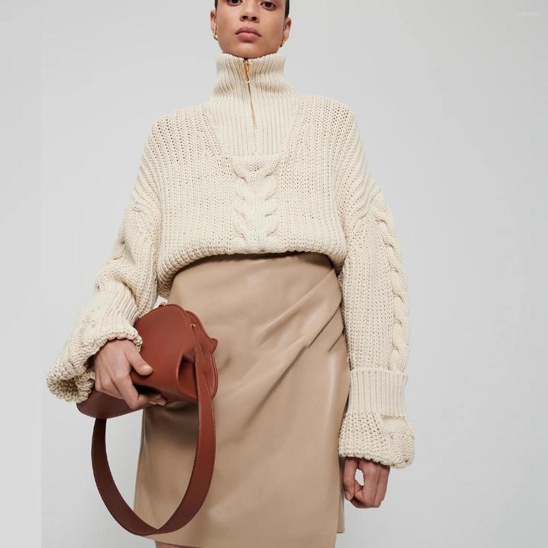Women's Hoodies Women Solid Color Turtleneck Sweater 2022 Autumn Winter Loose Style Long Sleeve Quarter Zip Tops Coffee/ Beige
Women's Hoodies Women Solid Color Turtleneck Sweater 2022 Autumn Winter Loose Style Long Sleeve Quarter Zip Tops Coffee/ Beige