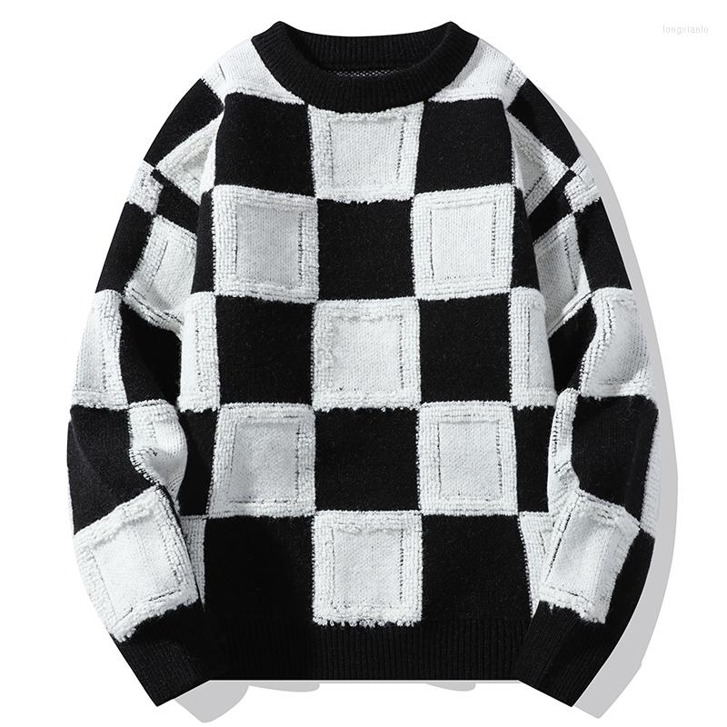 Men's Sweaters Winter Men's Plaid Sweater Harajuku Mens Jumper Thick Warm O Neck Knitted Pullover Men Patchwork Fahison Streetwear Man, Yellow coffee
Men's Sweaters Winter Men's Plaid Sweater Harajuku Mens Jumper Thick Warm O Neck Knitted Pullover Men Patchwork Fahison Streetwear Man, Yellow coffee