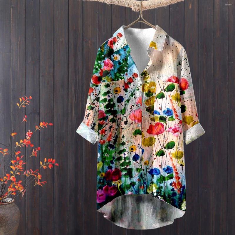 Women' Blouses Women Shirts Button Shirt Long Sleeve Turn Down Collar Floral Print Fashion Woman Tops Harajuku Korean Blusa G3, Pk
Women' Blouses Women Shirts Button Shirt Long Sleeve Turn Down Collar Floral Print Fashion Woman Tops Harajuku Korean Blusa G3, Pk