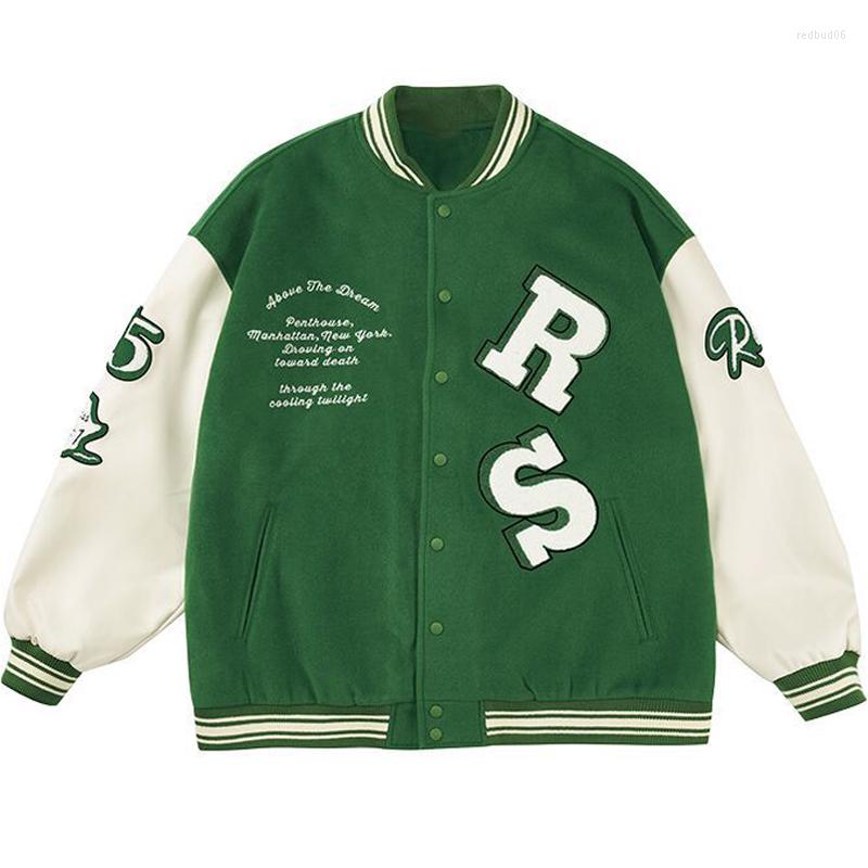 Men's Jackets Hip Hop Baseball Jacket Men Flocked Letter Embroidered Splice Leather Sleeve Women Retro Casual Oversized Coat Streetwear, Black
Men's Jackets Hip Hop Baseball Jacket Men Flocked Letter Embroidered Splice Leather Sleeve Women Retro Casual Oversized Coat Streetwear, Black