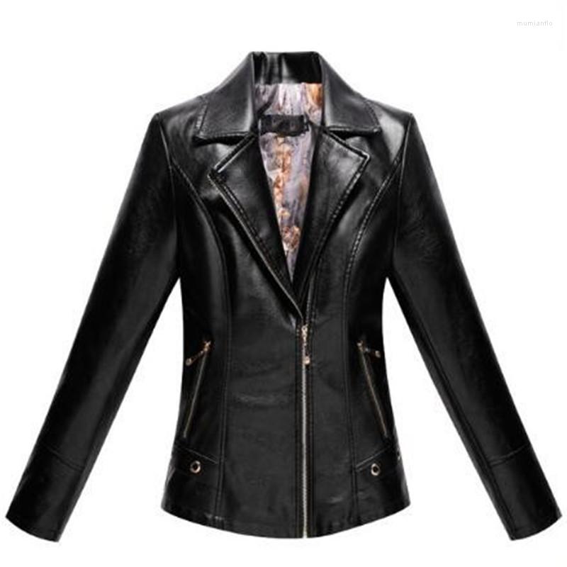 Women's Leather 2022 Fashion Spring Autumn High Quality PU Jacket Lapel Short Temperament Women Coat Clothing, Black
Women's Leather 2022 Fashion Spring Autumn High Quality PU Jacket Lapel Short Temperament Women Coat Clothing, Black