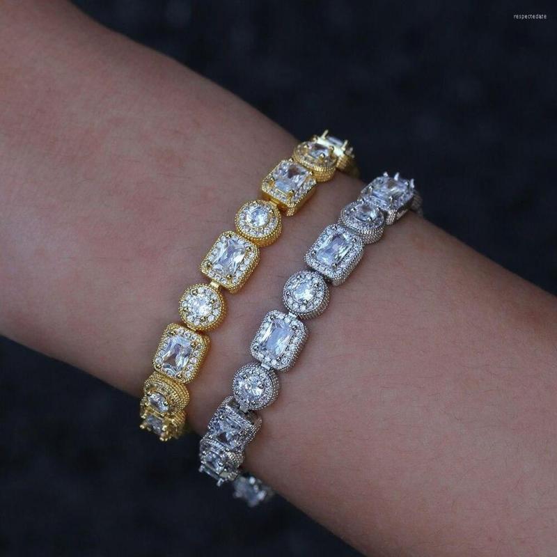 Link Bracelets Wholesale Geometric Iced Out Men Tennis Bracelet Round Square CZ Chain Hip Hop Jewelry
Link Bracelets Wholesale Geometric Iced Out Men Tennis Bracelet Round Square CZ Chain Hip Hop Jewelry