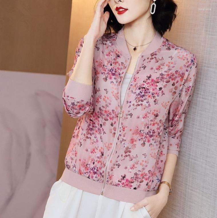 Women's Jackets Thin See Through 2022 Spring Summer Women Fashion Three Quarter Sleeve Floral Jacket Cover Ups Casual Lightweight Shirt Coat
Women's Jackets Thin See Through 2022 Spring Summer Women Fashion Three Quarter Sleeve Floral Jacket Cover Ups Casual Lightweight Shirt Coat