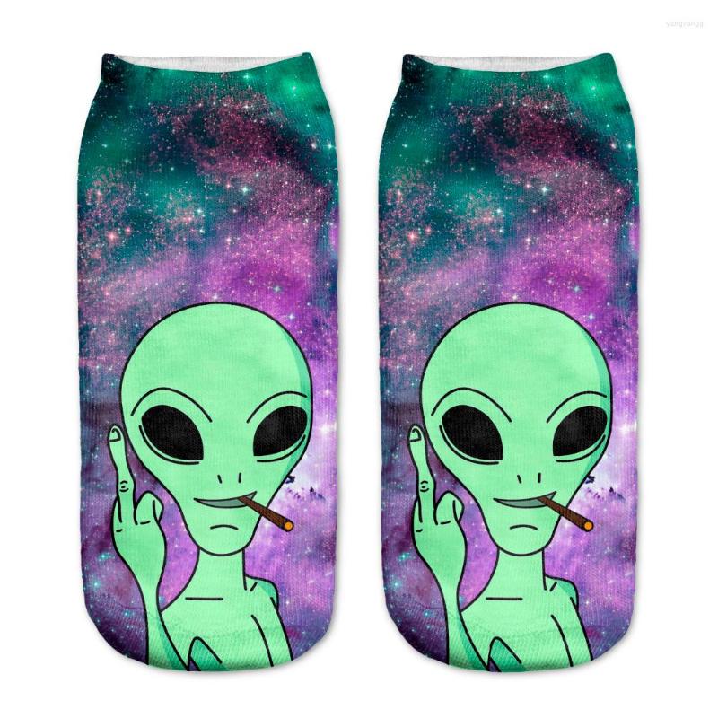 Women Socks Arrival Low Cut Ankle Funny Aliens 3D Printing Sock Cotton Hosiery Cartoon Printed Art Sokken, 17
Women Socks Arrival Low Cut Ankle Funny Aliens 3D Printing Sock Cotton Hosiery Cartoon Printed Art Sokken, 17