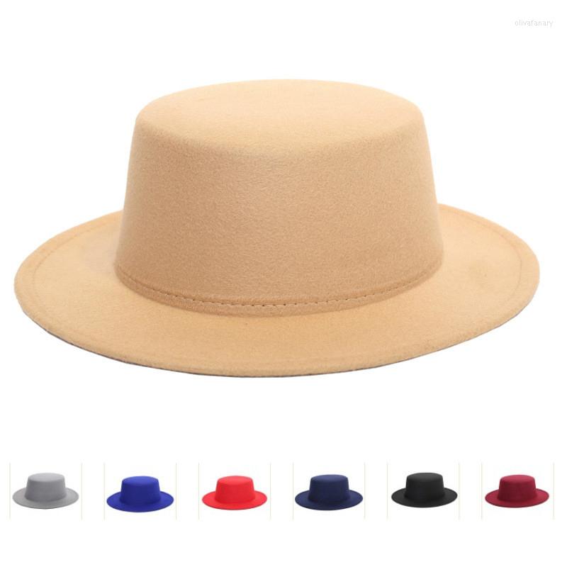 Berets Wool Felt Boater Hats Fashion Winter Trilby Hat Retro Solid Ladies Formal Party Flat Brim Top For Women Men, Black
Berets Wool Felt Boater Hats Fashion Winter Trilby Hat Retro Solid Ladies Formal Party Flat Brim Top For Women Men, Black