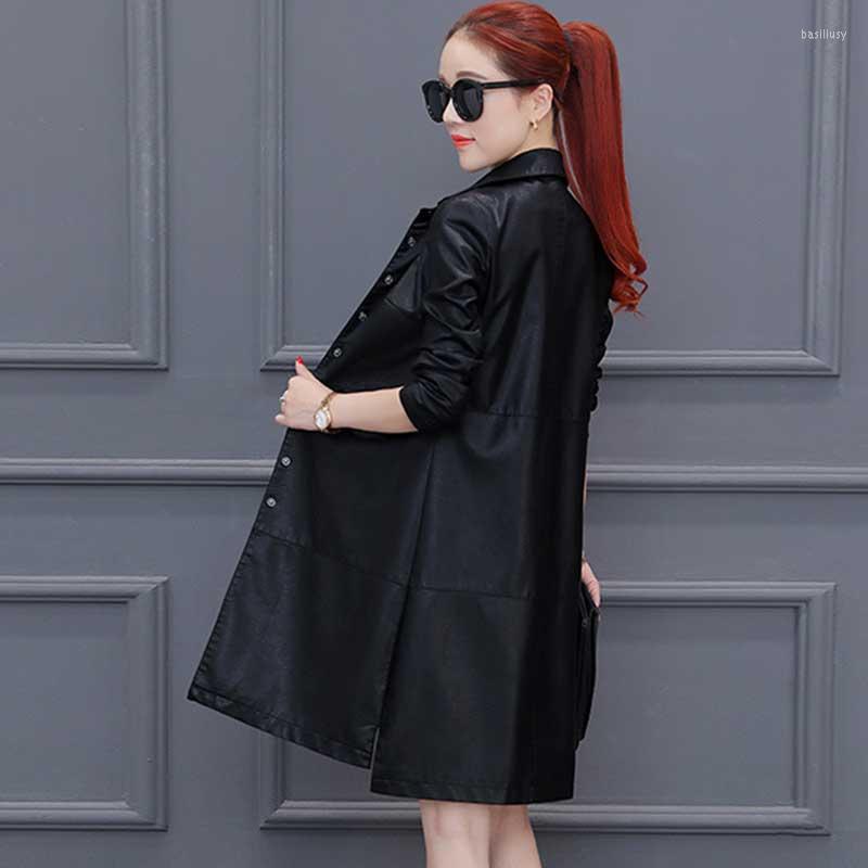 Women's Leather Thickening Women Wear PU Jacket Parka Autumn Fashion Long Plus Size Windbreaker Coat WZ791 Chaqueta Mujer, Black
Women's Leather Thickening Women Wear PU Jacket Parka Autumn Fashion Long Plus Size Windbreaker Coat WZ791 Chaqueta Mujer, Black