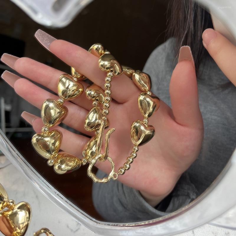 Choker Niche Metal Love Heart Chains Necklaces Ins Retro Fashion Necklace For Women Luxury Jewelry Korean Collares Para Mujer
Choker Niche Metal Love Heart Chains Necklaces Ins Retro Fashion Necklace For Women Luxury Jewelry Korean Collares Para Mujer