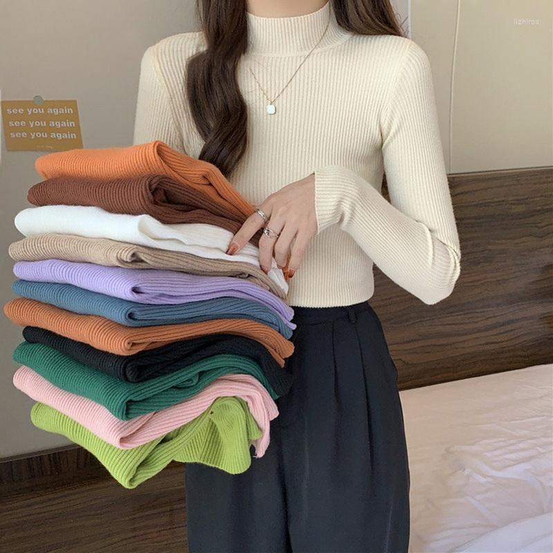 Women's Sweaters Semi-Turtleneck Knitted Sweater Autumn Spring Solid Long Sleeve Knitwear Pullover Tops, Black
Women's Sweaters Semi-Turtleneck Knitted Sweater Autumn Spring Solid Long Sleeve Knitwear Pullover Tops, Black