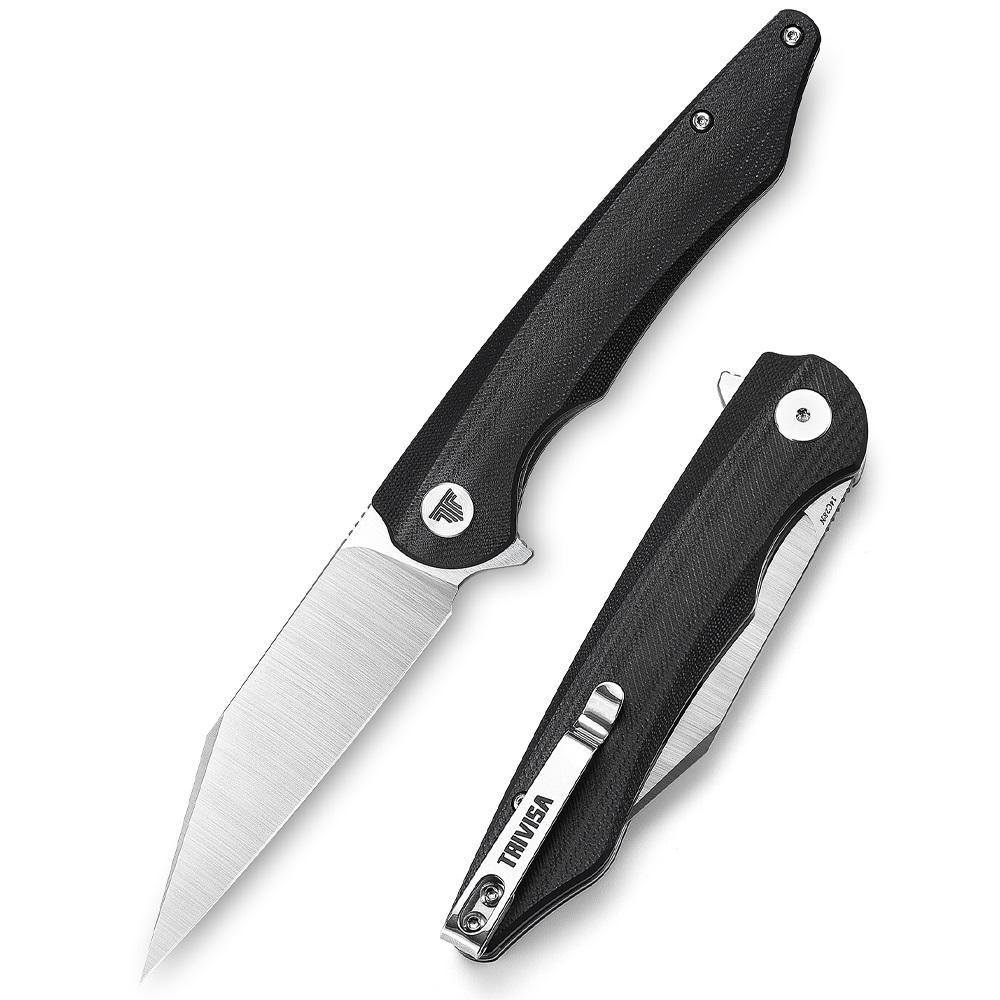 Tactical Folding Knife - 14C28N Steel Blade G10 Handle Survival Outdoor Camping Hunting Pocket Knives for Self Defence EDC of TRIVISA
Tactical Folding Knife - 14C28N Steel Blade G10 Handle Survival Outdoor Camping Hunting Pocket Knives for Self Defence EDC of TRIVISA