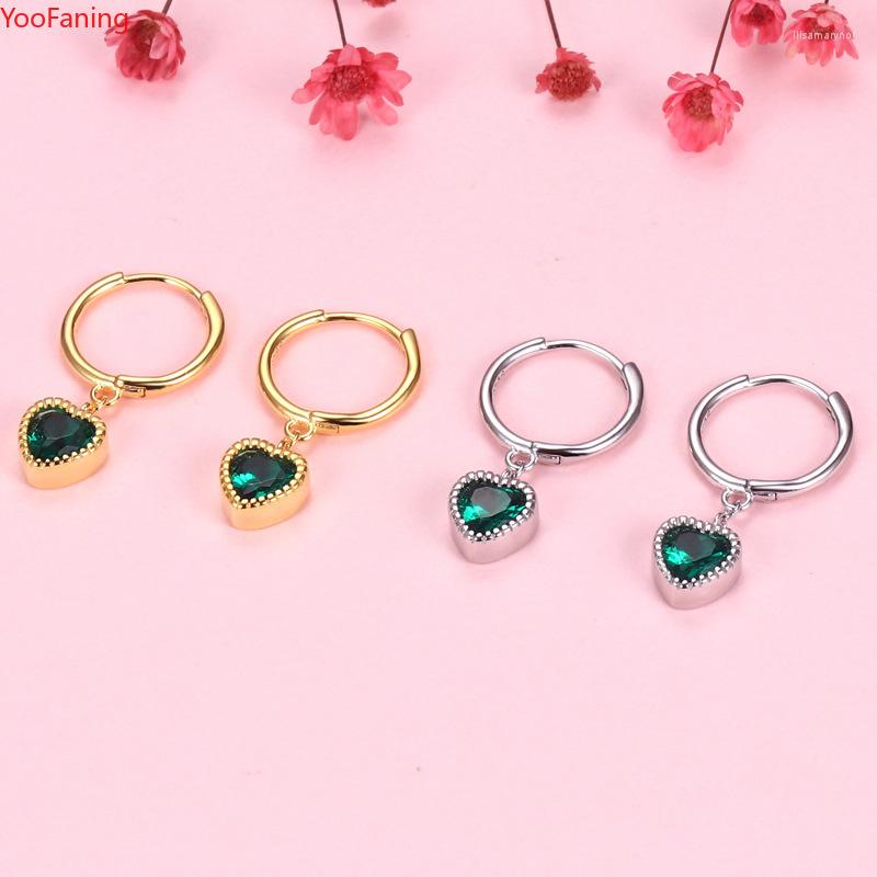 Hoop Earrings YooFaning 925 Sterling Silver Ear Needle Women Peach Heart Green Crystal Zircon Gold Vintage Party Jewelry
Hoop Earrings YooFaning 925 Sterling Silver Ear Needle Women Peach Heart Green Crystal Zircon Gold Vintage Party Jewelry