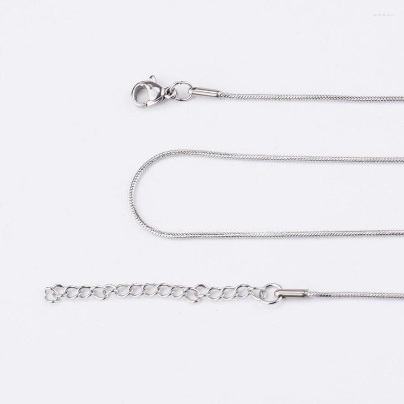 Chains 1 Piece 316L Stainless Steel Never Fade 0.9 1.2 1.5mm Round Snake Chain Pendant Necklace For Men Women Jewelry Making
Chains 1 Piece 316L Stainless Steel Never Fade 0.9 1.2 1.5mm Round Snake Chain Pendant Necklace For Men Women Jewelry Making