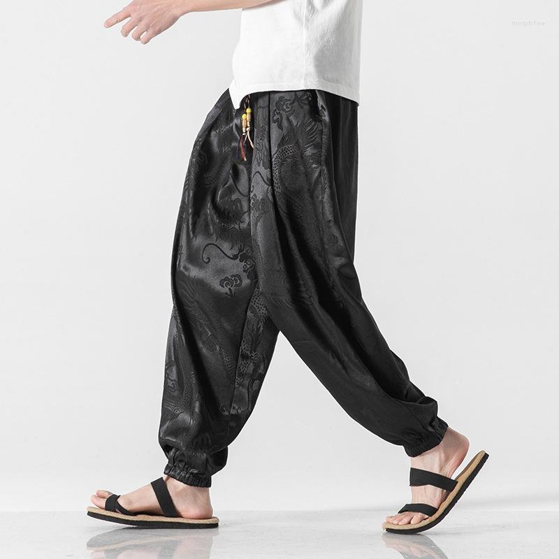 Men's Pants Ice Spring Summer Joggers Men Silk Dragon Print Men's Loose Leggings Japan Sports Harem Casual Trousers Streetwear, Black
Men's Pants Ice Spring Summer Joggers Men Silk Dragon Print Men's Loose Leggings Japan Sports Harem Casual Trousers Streetwear, Black