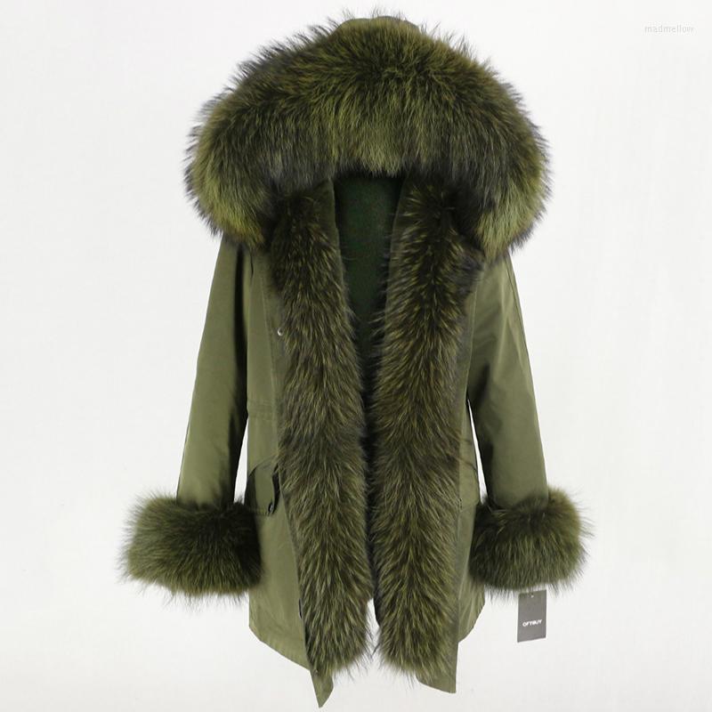 Women' Trench Coats OFTBUY Real Fur Coat Winter Jacket Women Natural Raccoon Hood Waterproof Long Parka Detachable Streetwear Luxury Parkas, Black black orange
Women' Trench Coats OFTBUY Real Fur Coat Winter Jacket Women Natural Raccoon Hood Waterproof Long Parka Detachable Streetwear Luxury Parkas, Black black orange