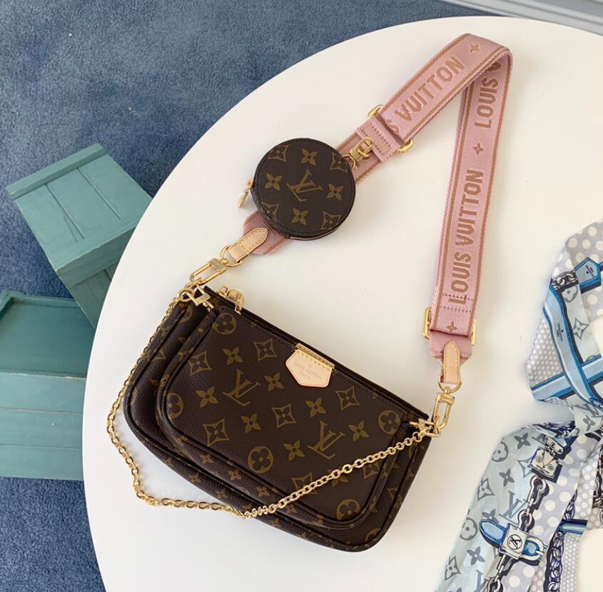Quality Designer Women bags handbag purse original box date code serial number flowers multi pochtte