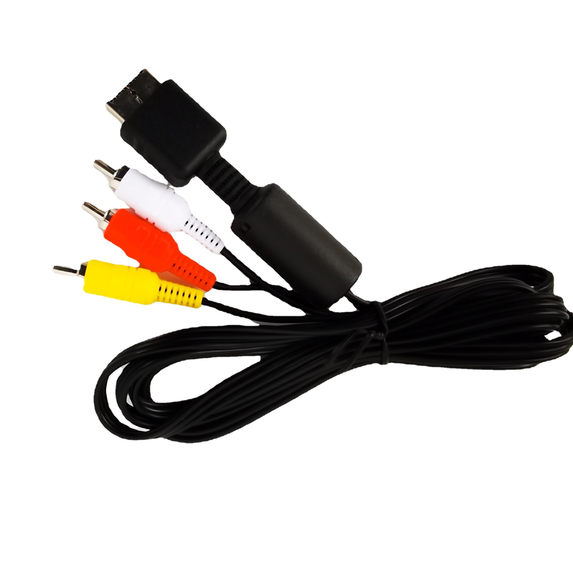 Universal 1.8M 6FT AV Audio Video Cables Cord RCA A/V 6Z for Sony PlayStation PS3 PS2 PS1