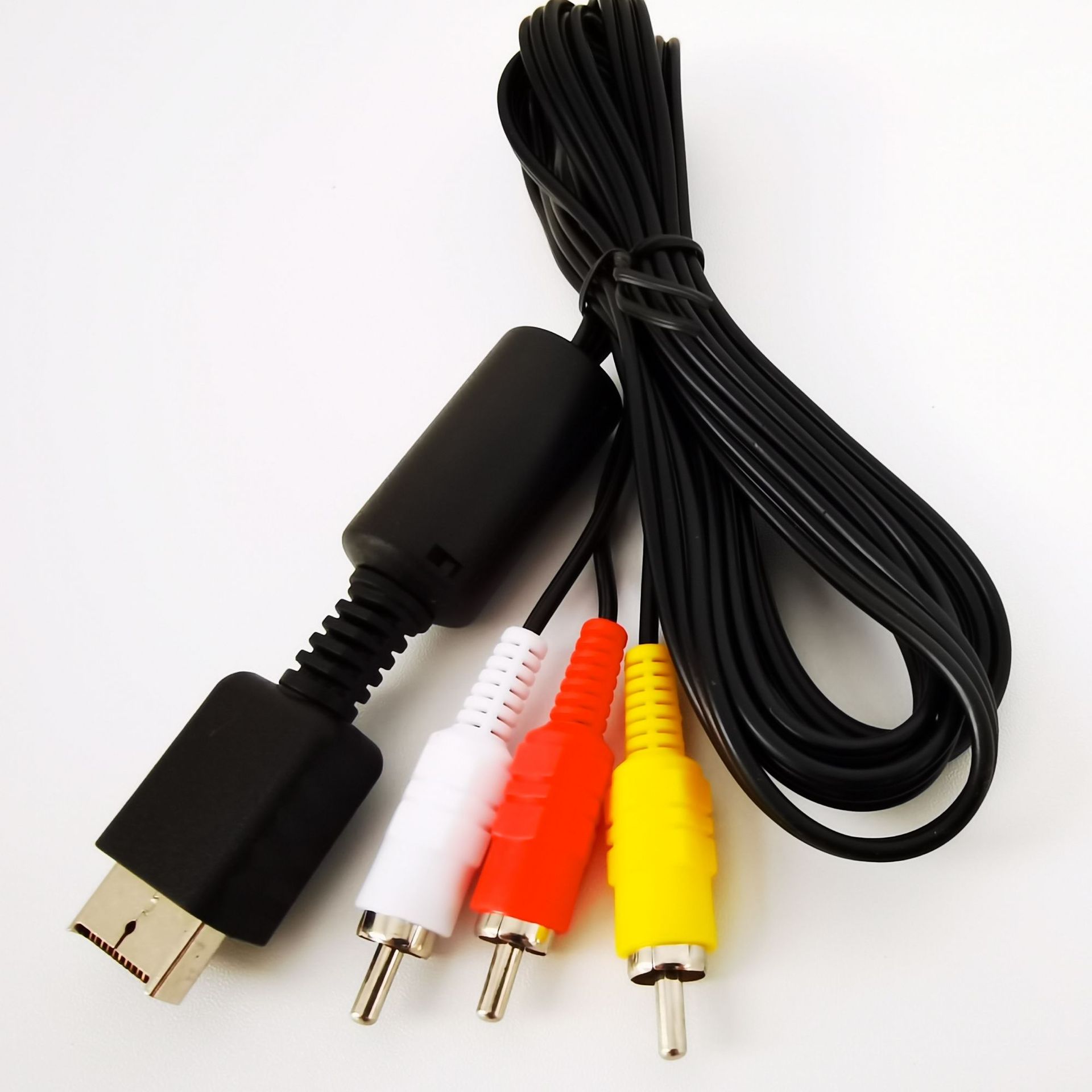Universal 1.8M 6FT AV Audio Video Cables Cord RCA A/V 6Z for Sony PlayStation PS3 PS2 PS1