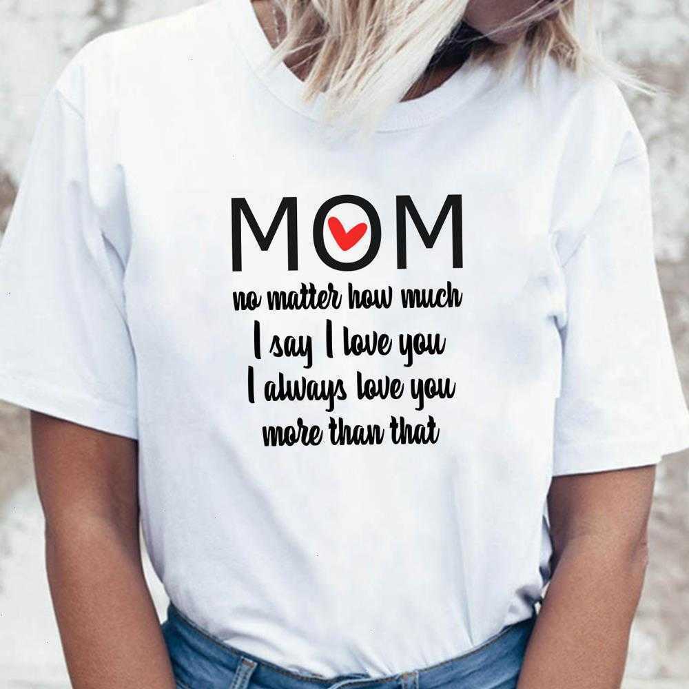 Women T-shirts Fashion Tops I Love You Mom Letter Print Simplee Casual Summer, Color8
Women T-shirts Fashion Tops I Love You Mom Letter Print Simplee Casual Summer, Color8