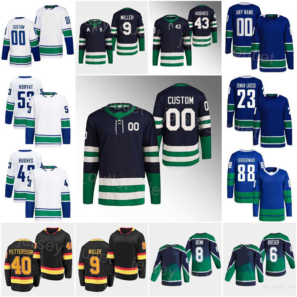 Man Woman Youth Hockey Reverse Retro 88 Jonathan Lekkerimaki Jersey 9 JT Miller 43 Quinn Hughes 6 Brock Boeser 40 Elias Pettersson 53 Bo Horvat 8 Conor Garland Custom, Green
Man Woman Youth Hockey Reverse Retro 88 Jonathan Lekkerimaki Jersey 9 JT Miller 43 Quinn Hughes 6 Brock Boeser 40 Elias Pettersson 53 Bo Horvat 8 Conor Garland Custom, Green